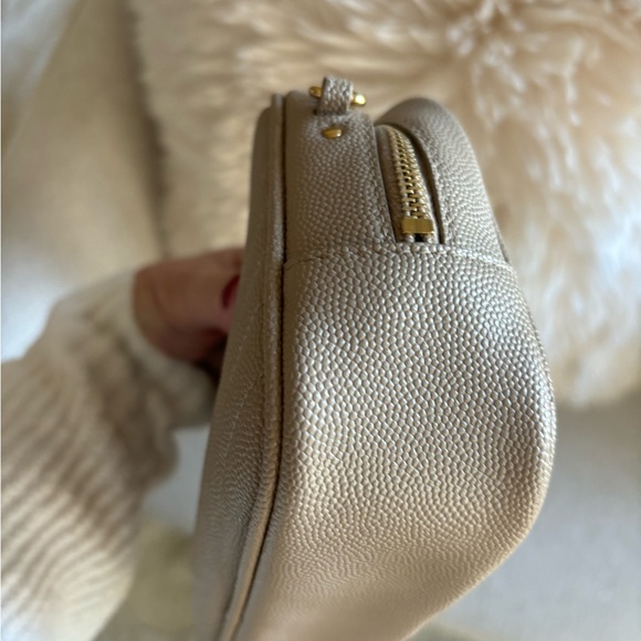 SAINT LAURENT YSL MINIBAG CAMERA BAG GRAIN DE POUDRE ROYAL - Picture 5 of 8